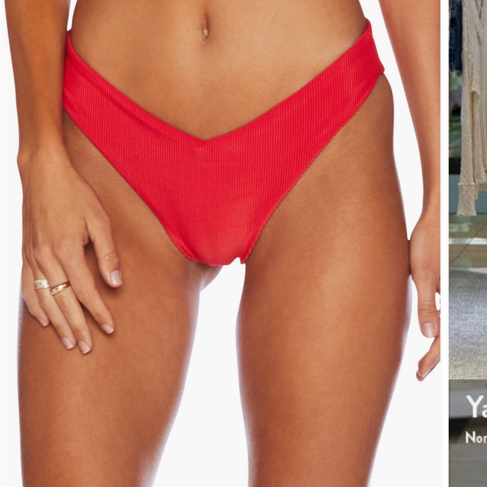 Beach Riot NEW Vanessa High Cut Bikini Bottom